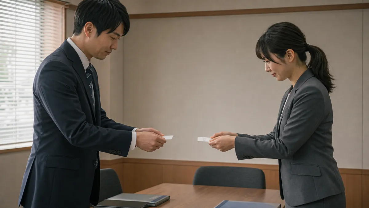 軽く頭を下げて挨拶を交わす二人